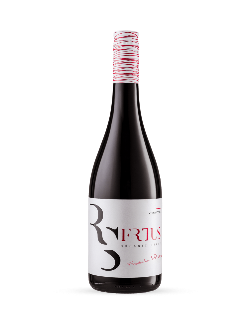 Fľaša červeného vína Frankovka Modrá 2023 Vitalité z vinárstva Frtus Winery